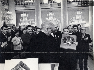 Награждение коллектива Мосэнерго орденом Отечественной войны I степени, 1985 год
