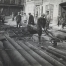 Гнутье труб на месте монтажа в Елецком переулке. 1930 год