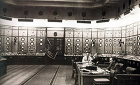  Щит управления ГЭС-1, 1960-е годы
