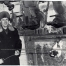 Ю.С. Постников  – начальник старого котельного цеха Шатурской ГРЭС зажигает факел от котла № 12, для передачи новому котлоагрегату, 1971 год