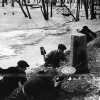 Обучение московских ополченцев в городском парке. 1941 год