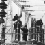 Сборка воздушного разъединения на электростанции, 1956 год